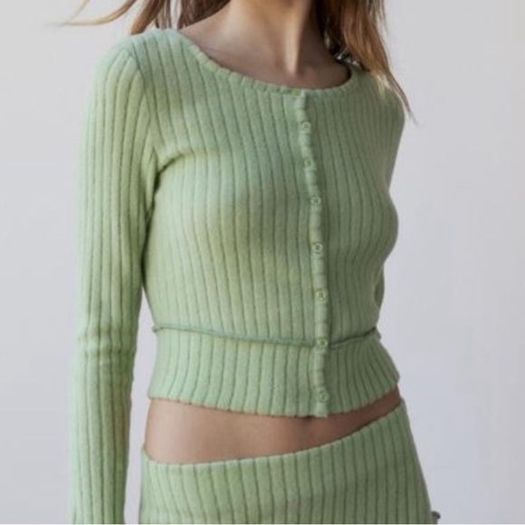 Urban Outfitters Sweaters - Urban Outfitters Out From Under BouncePlush Suki Ribbed Cardigan MED NEW